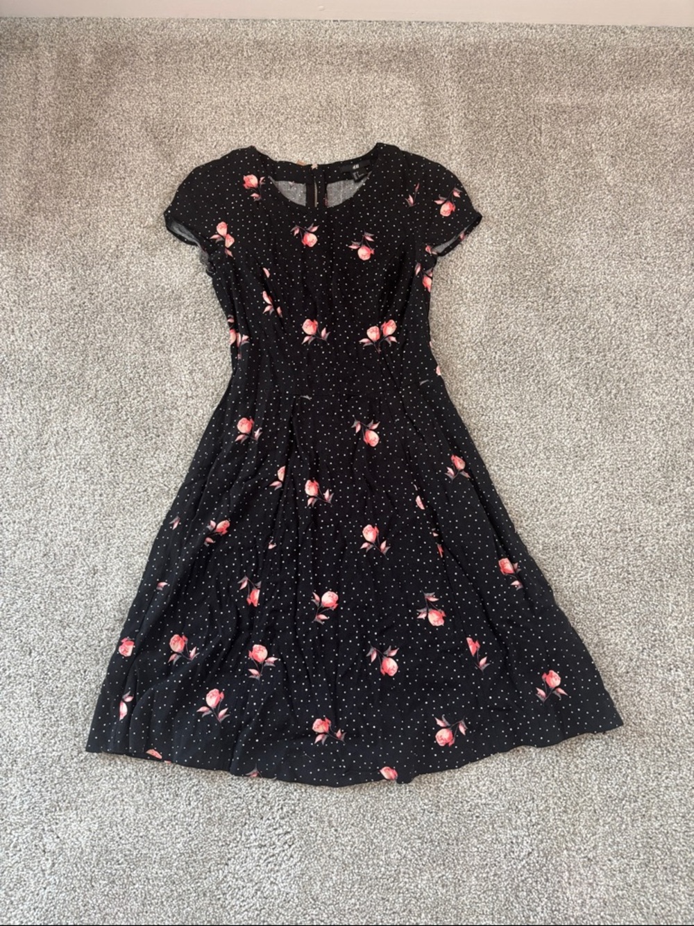 Black floral dress